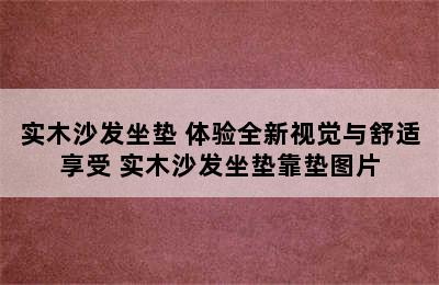 实木沙发坐垫 体验全新视觉与舒适享受 实木沙发坐垫靠垫图片